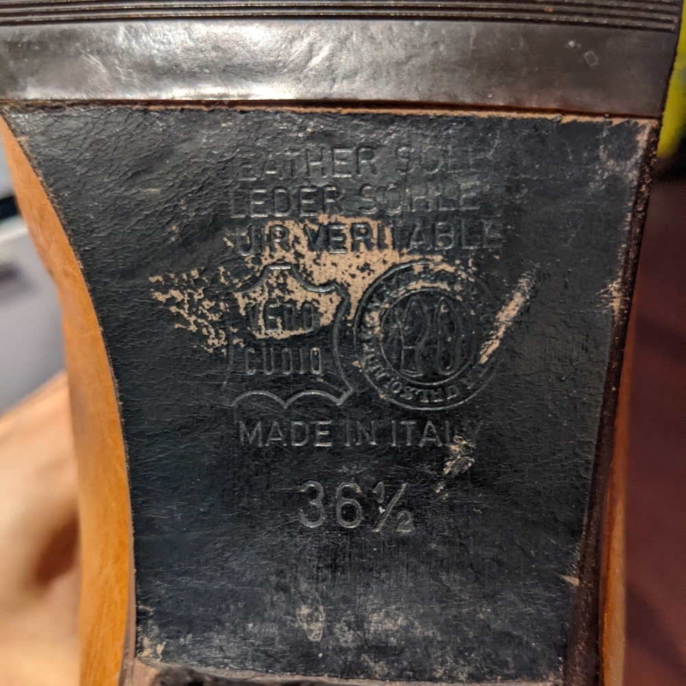 Vintage real leather western style boots - Picture 5 of 10